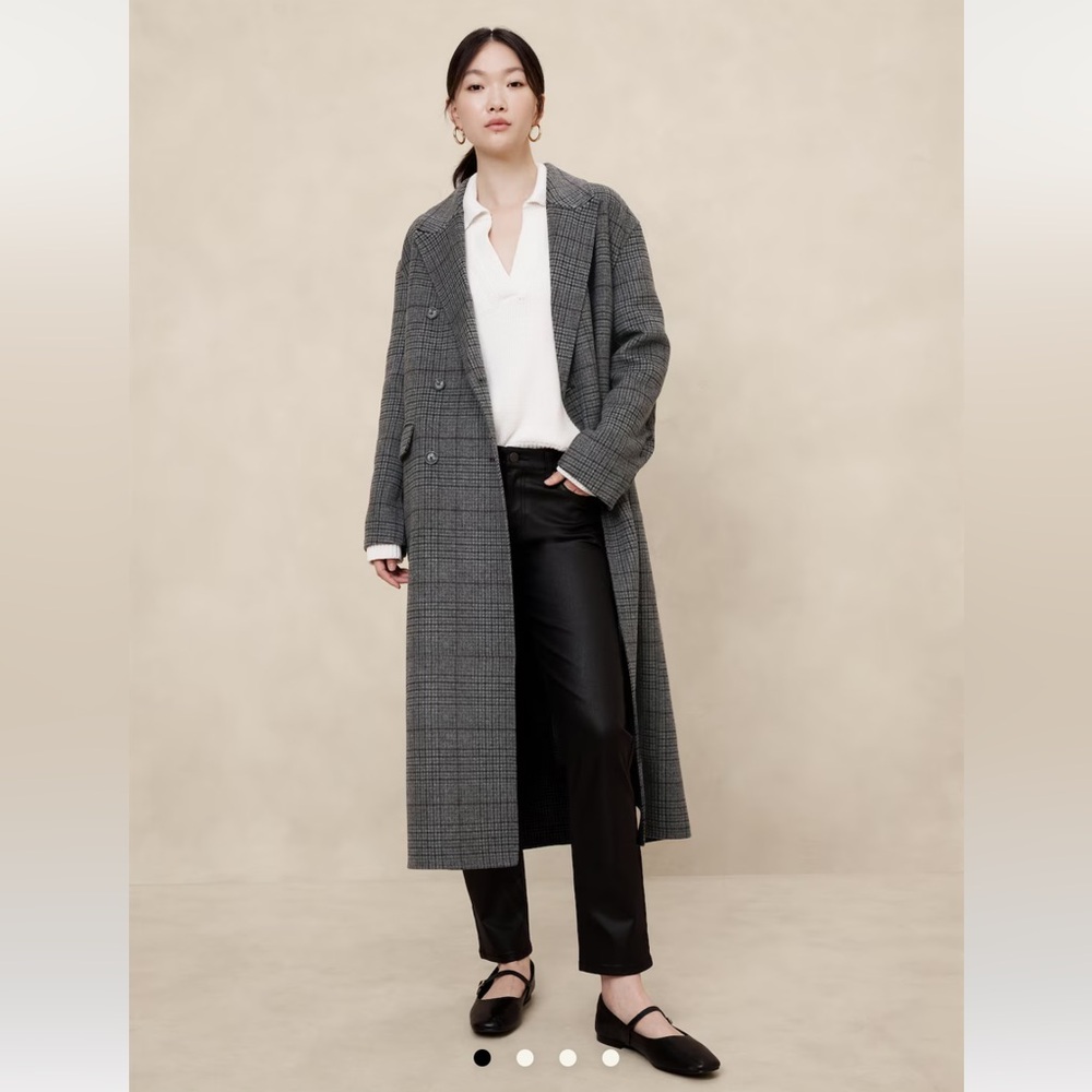 Sold Out Banana Republic Factory Double Face Wool Blend Oversized Coat